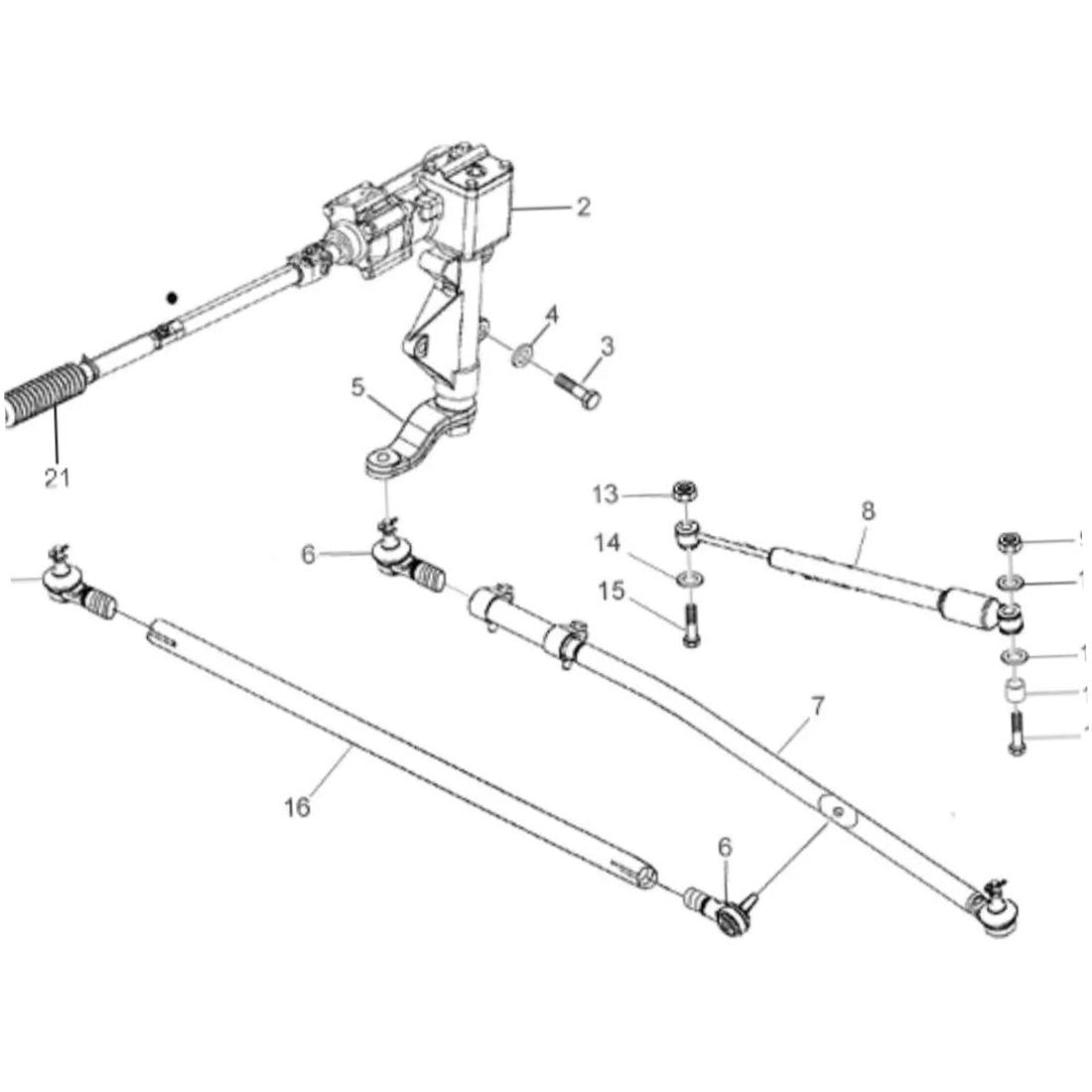 Barra de Direção Dianteira para Troller T4 - Viemar - 750286 - (4)