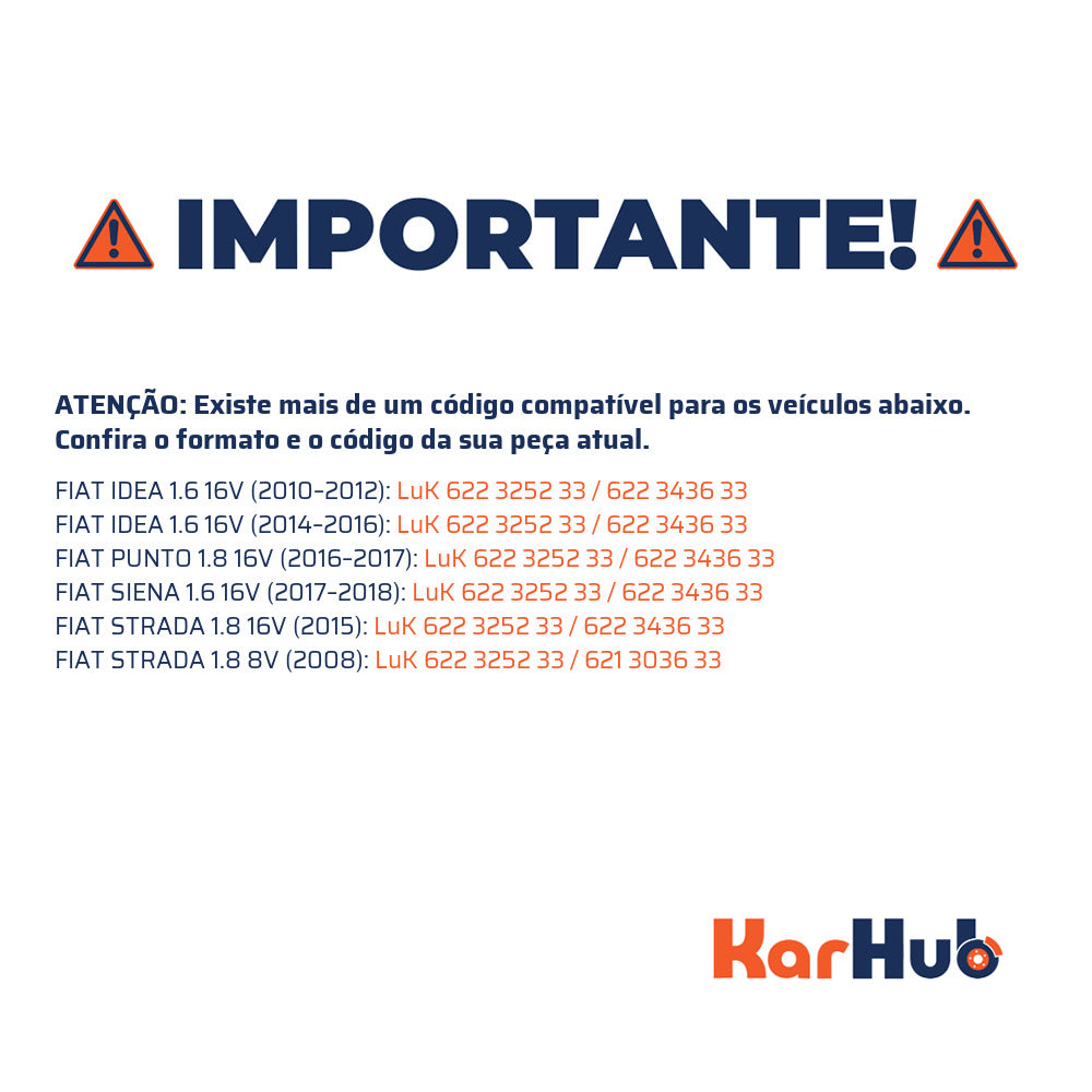 Kit Embreagem - LuK - 622 3252 33 - (8)