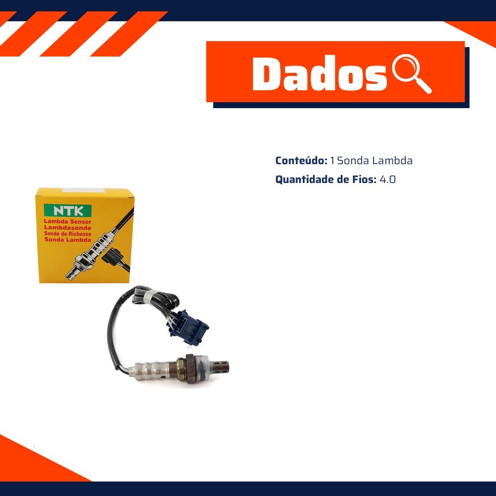 Sonda Lambda - NTK - OZA660-EE65 - (8)