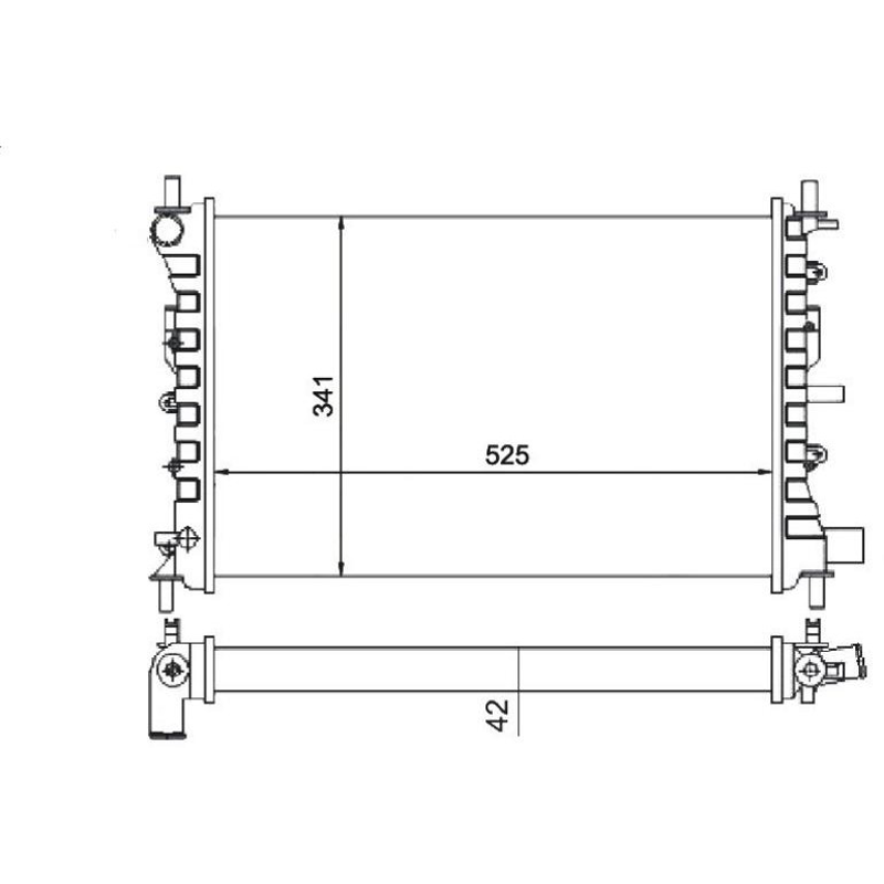 Radiador de Água - Magneti Marelli - RMM1062RFD - (2)