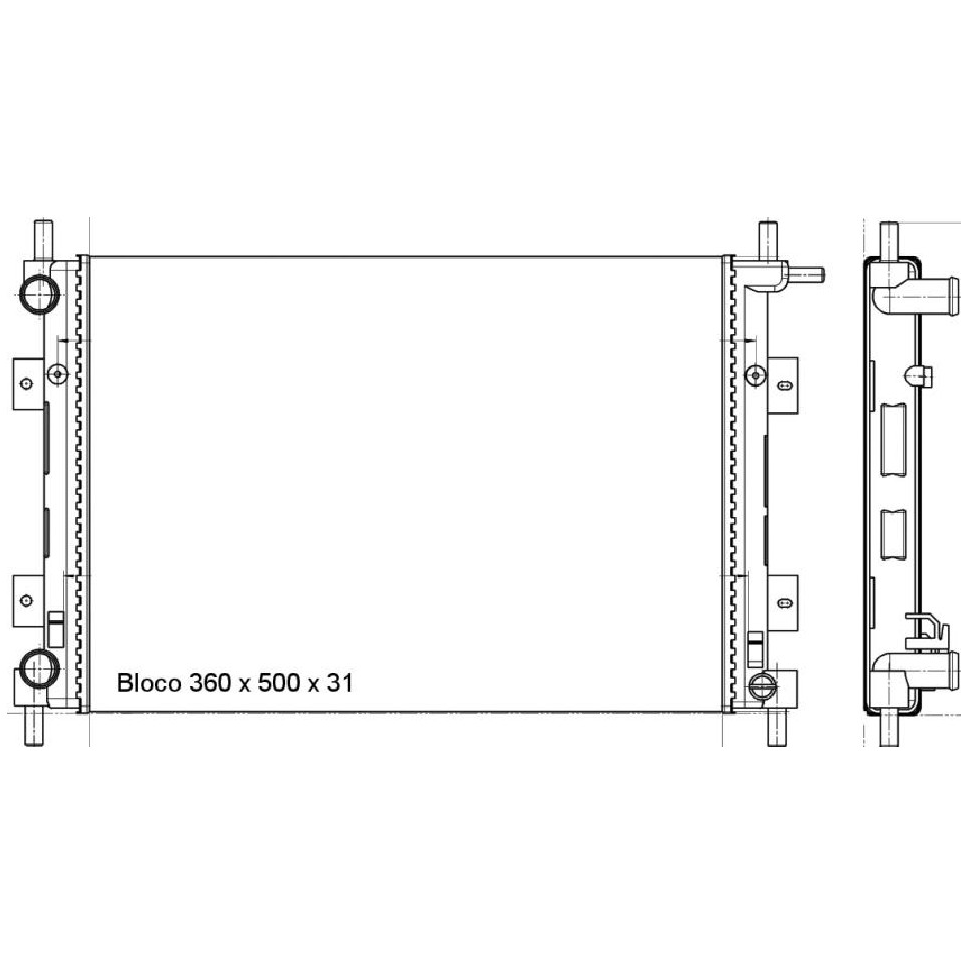 Radiador de Água - Magneti Marelli - RMM372001M - (2)