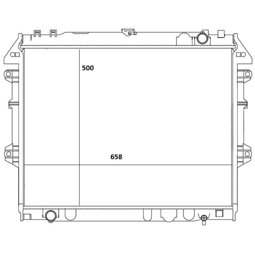 Radiador de Água Toyota Hilux - Magneti Marelli - RMM1117TO - (2)