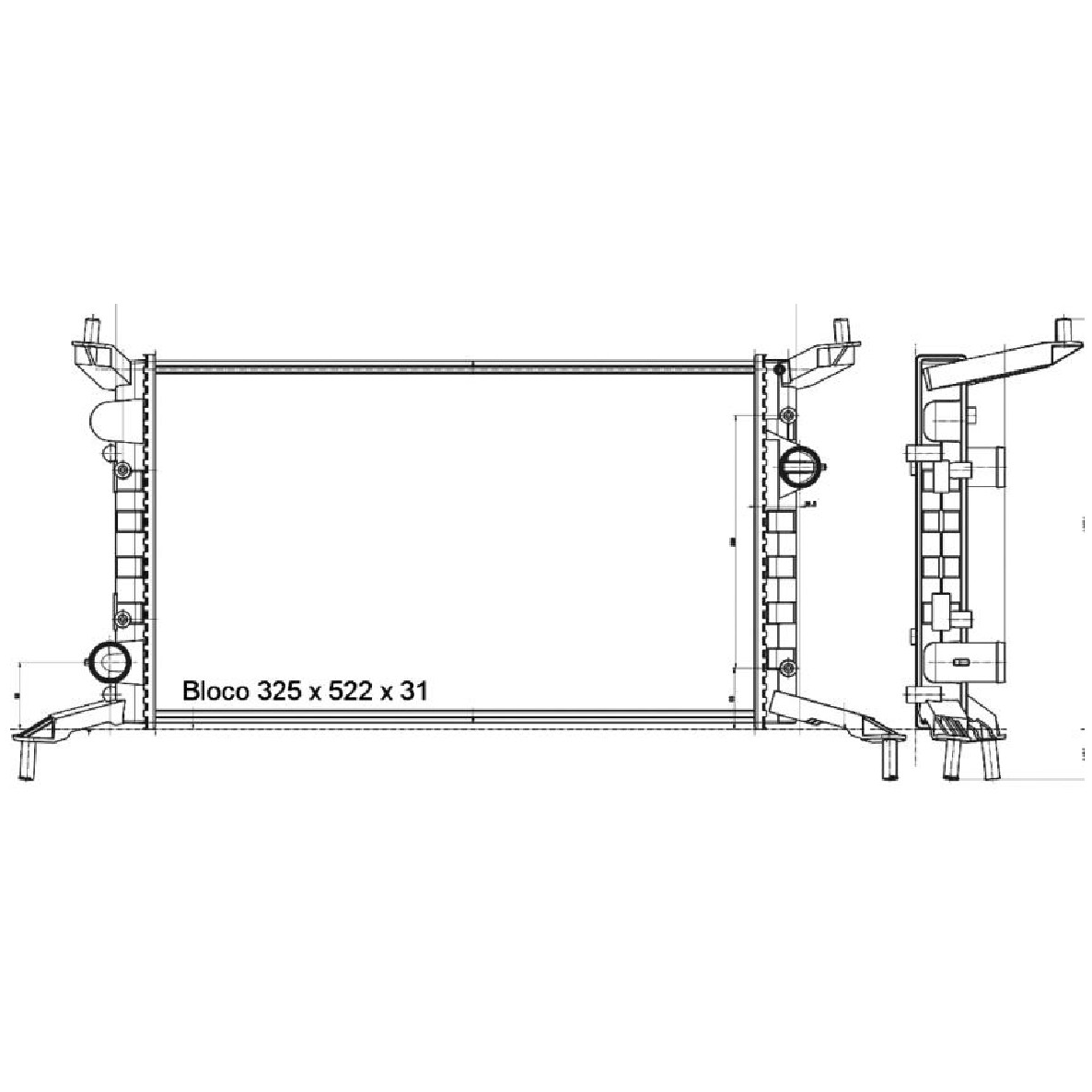 Radiador de Água - Magneti Marelli - RMM518001M - (2)