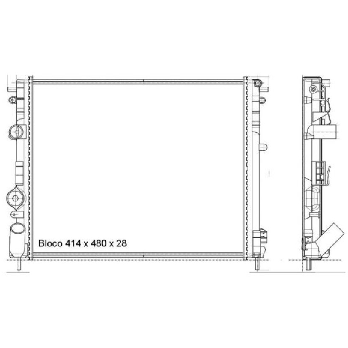 Radiador de Água - Magneti Marelli - RMM519001M - (2)