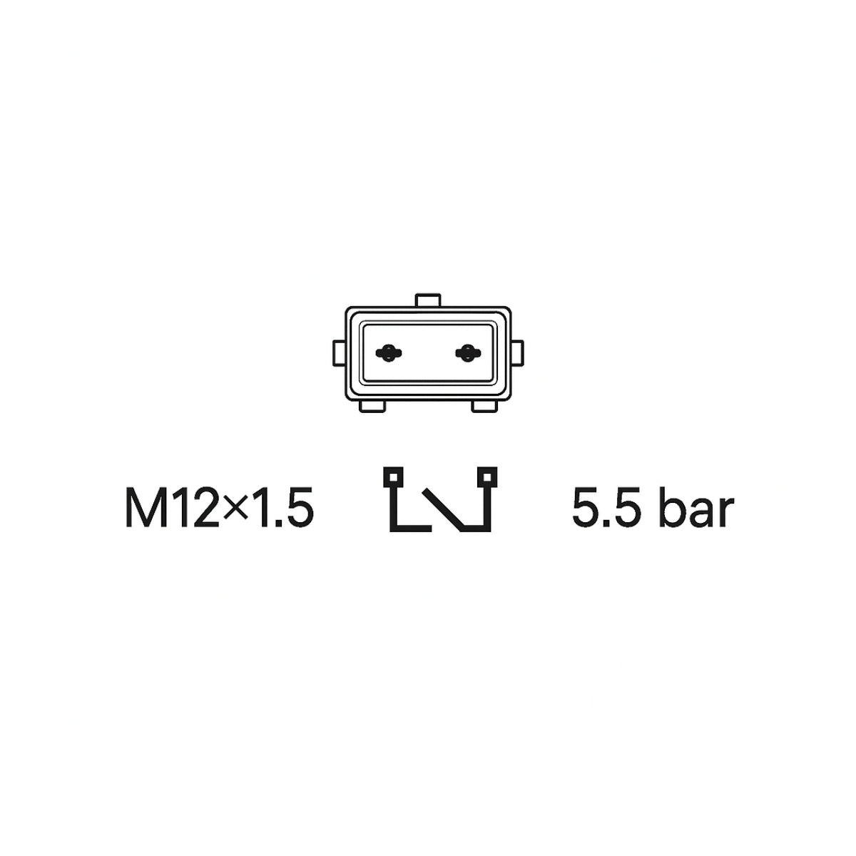 Interruptor Ar de Freio - 5.5 bar - 3-RHO - 5591 - (3)