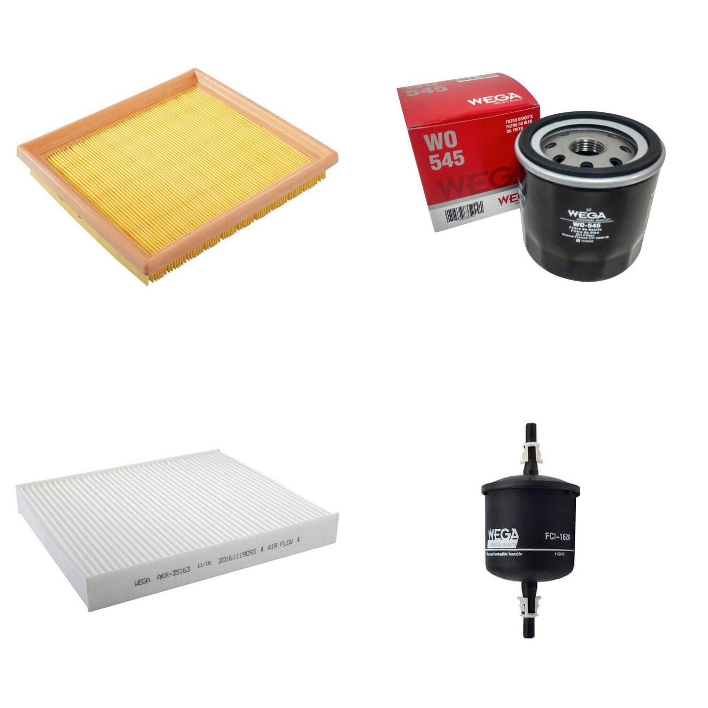 Kit de Filtros Fox Crossfox Spacefox 1.6 16V - Wega - Wkl-301 - (4)