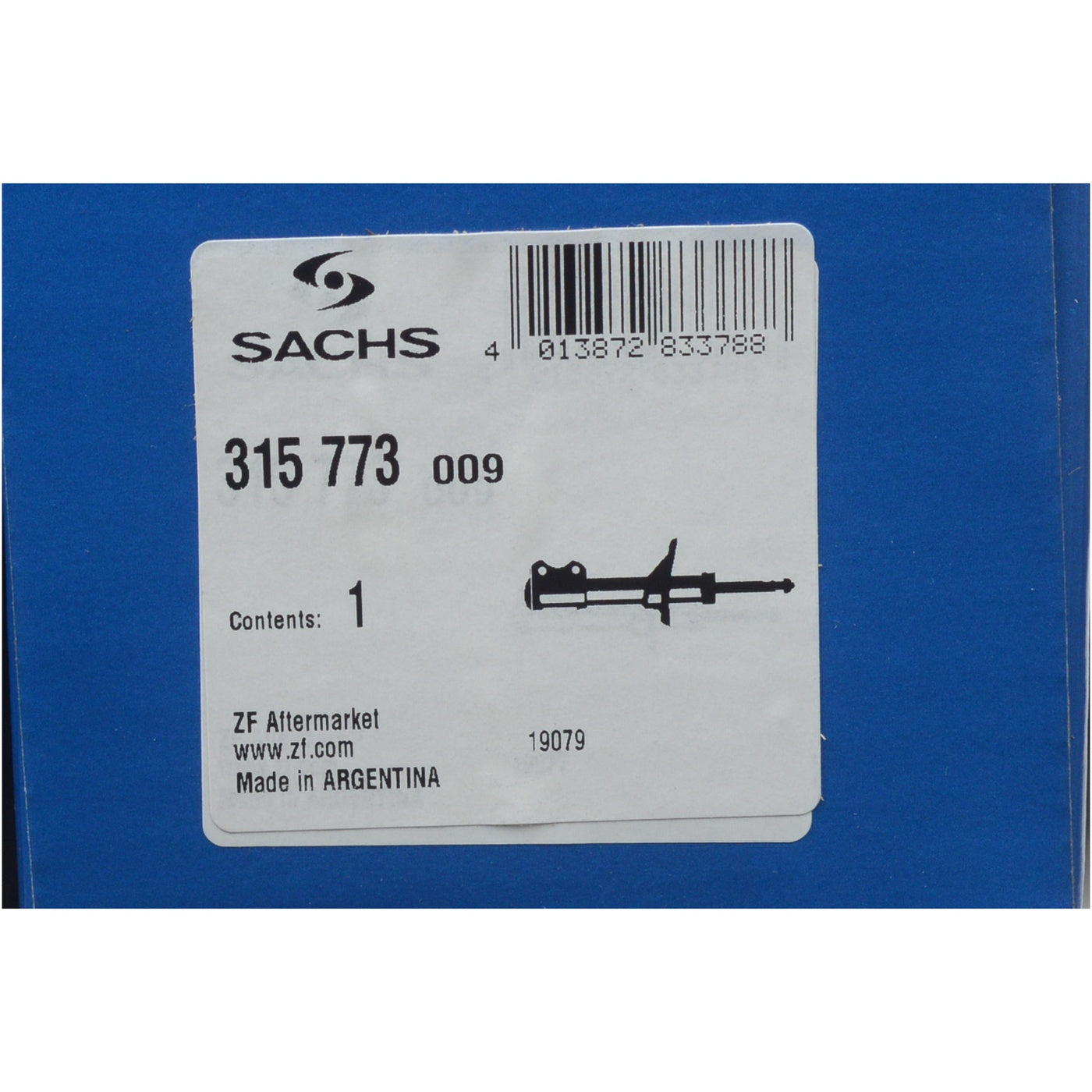 Amortecedor Suspensão Dianteiro - SACHS - 315 773 - (7)