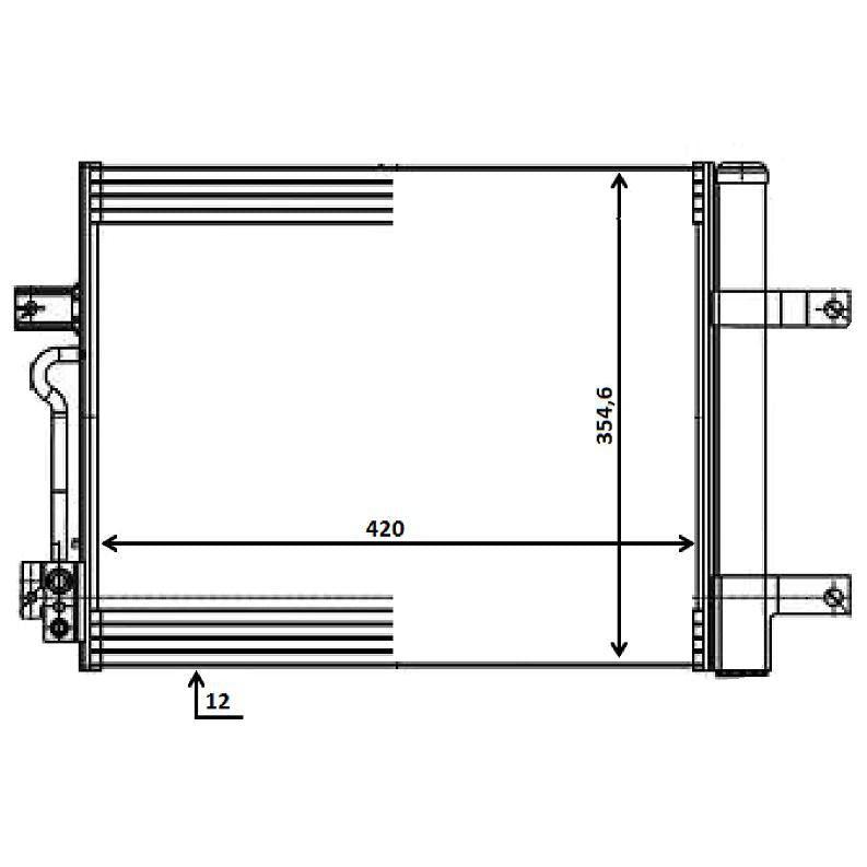 Condensador - Mahle Behr - AC 594 000P - (3)