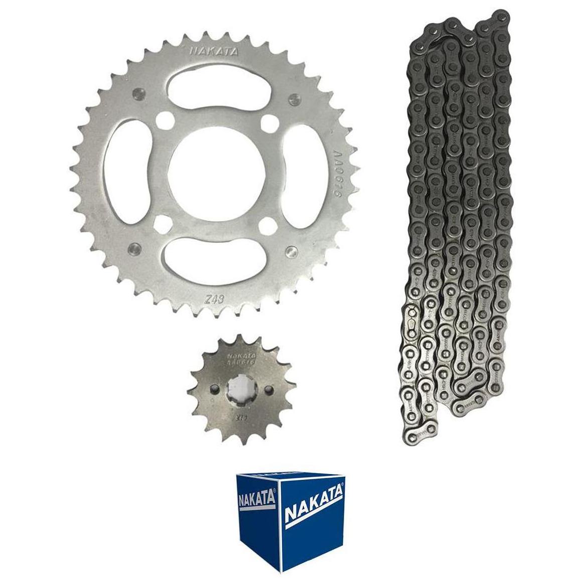 Kit da Coroa e Pinhão para Honda CG 125 e CG 150 - Nakata - TM10120 - (12)
