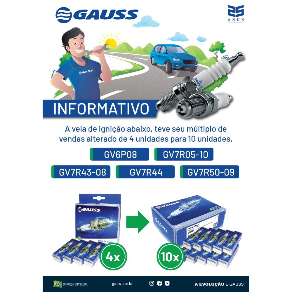 Vela de Ignição - Gauss - GV6P08 - (2)