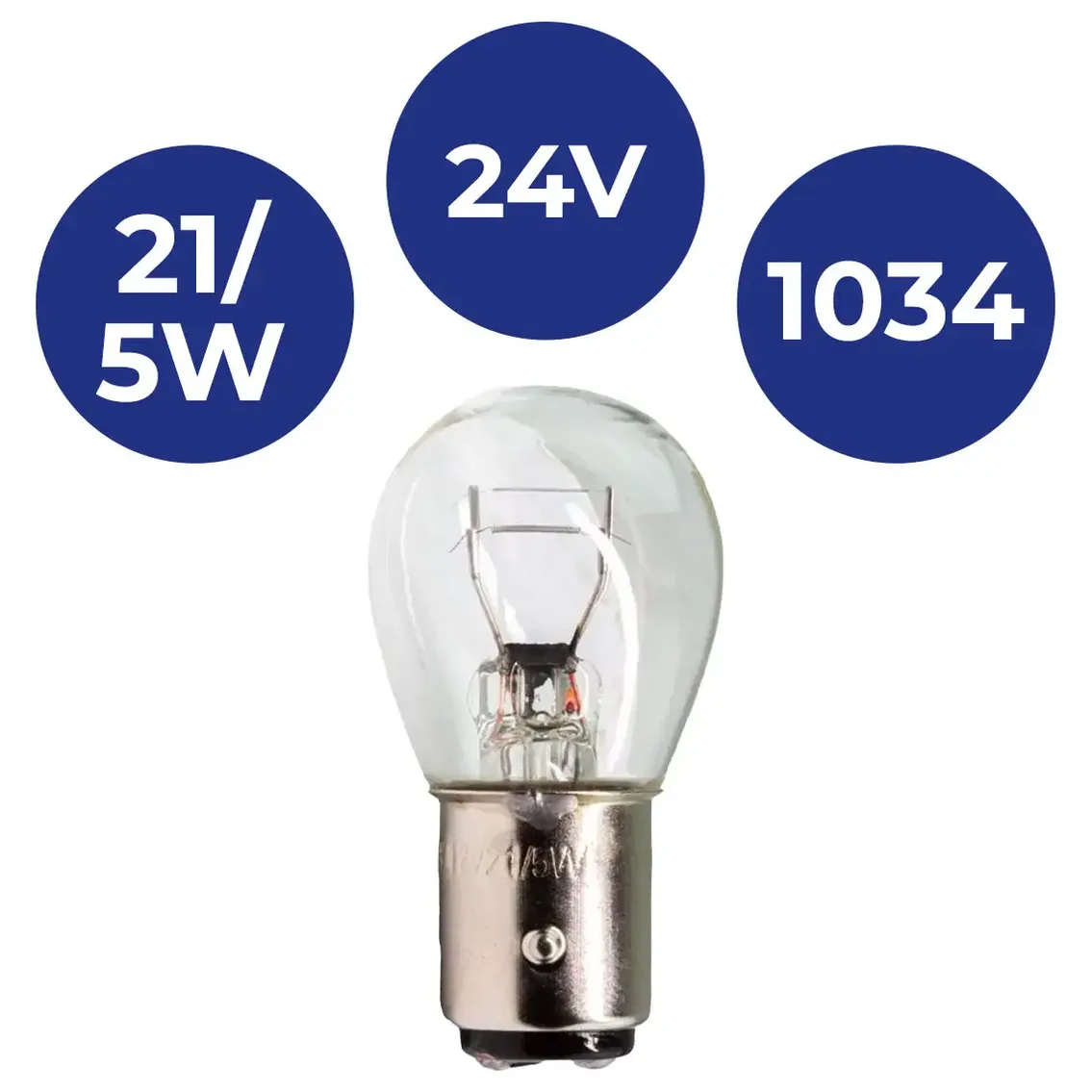 10 Lâmpadas 2 Polos P21/5W 12V - Gauss - GL1034 - (9)