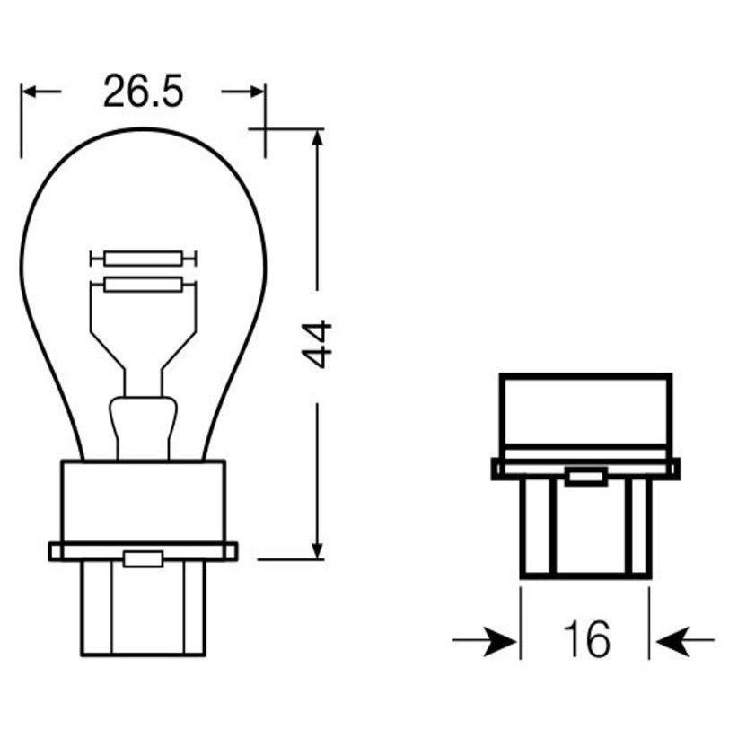 10 Lâmpadas 27/7W 12V - Gauss - GL3157 - (2)