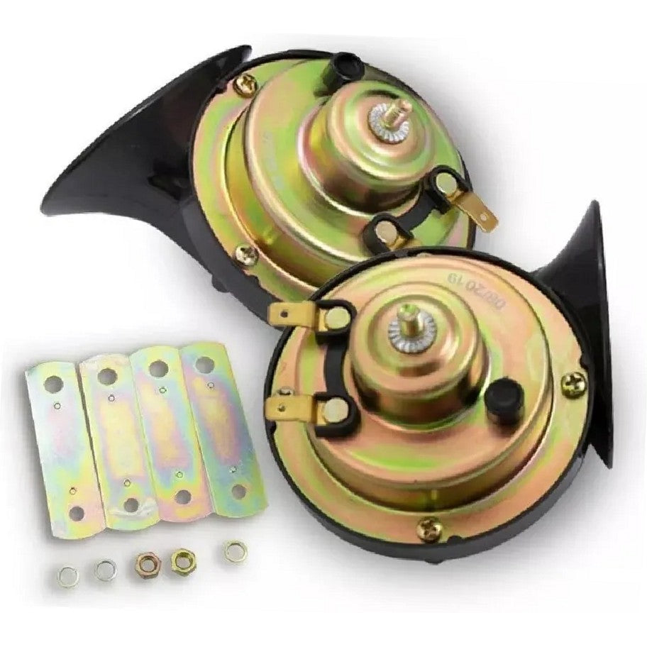 Buzina Caracol Dupla 12V - Gauss - GB1054 - (8)
