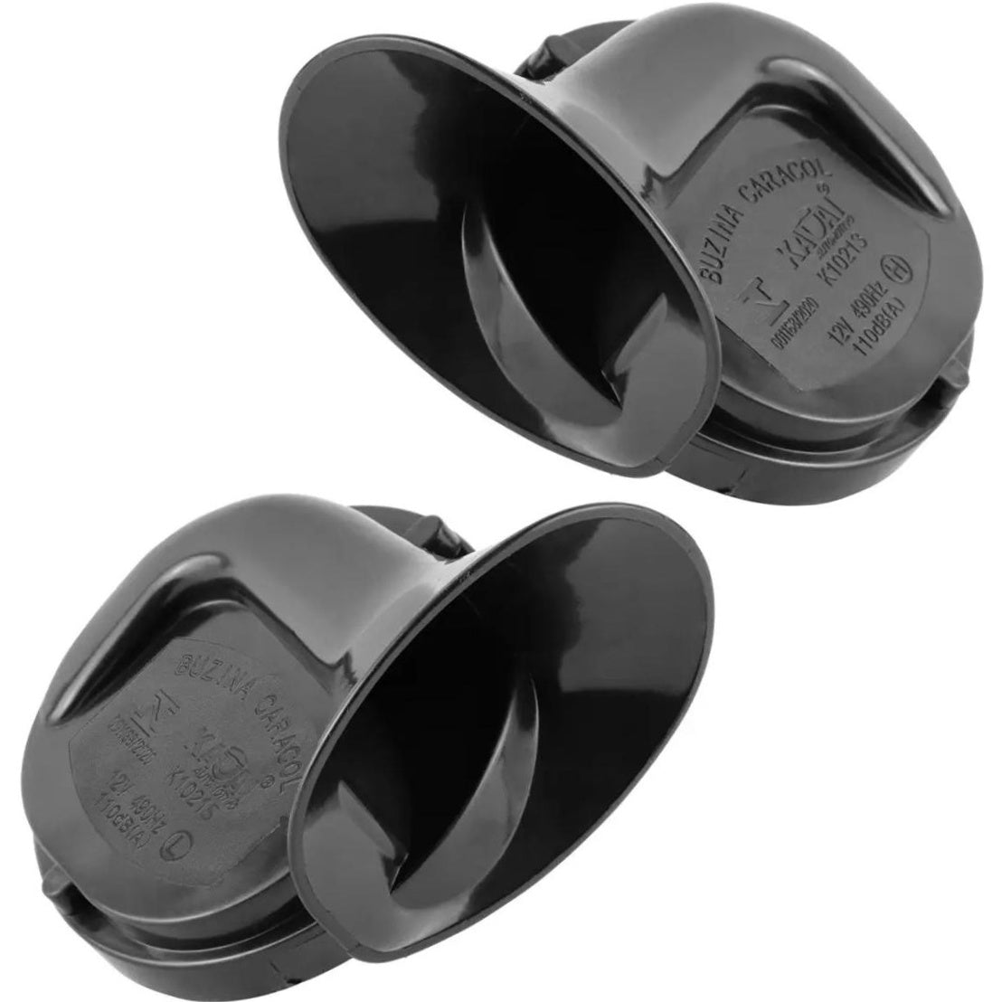 Buzina Caracol Dupla 12V - Gauss - GB1054 - (3)