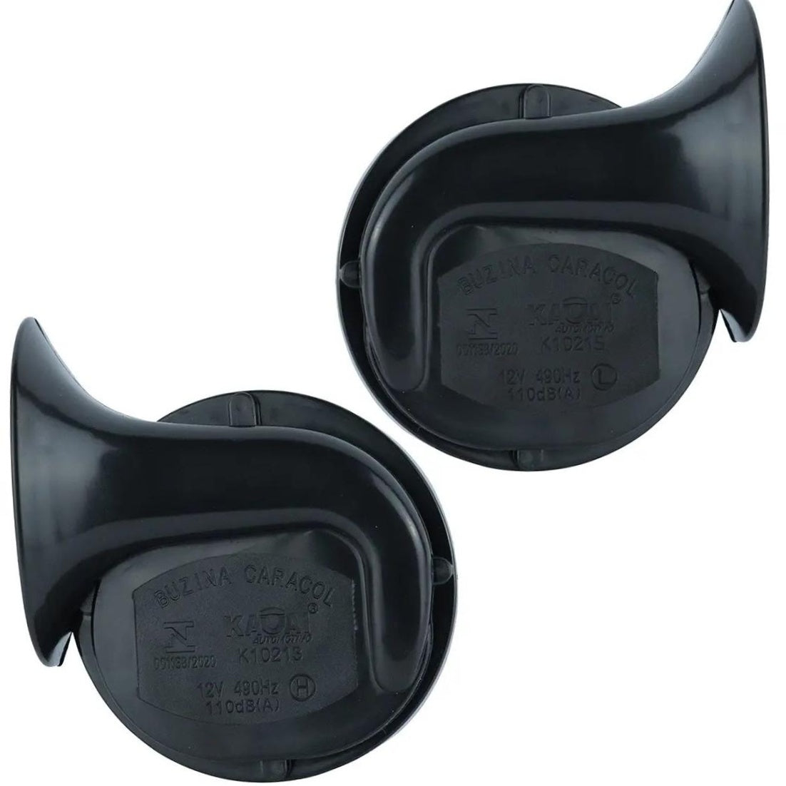 Buzina Caracol Dupla 12V - Gauss - GB1054 - (4)