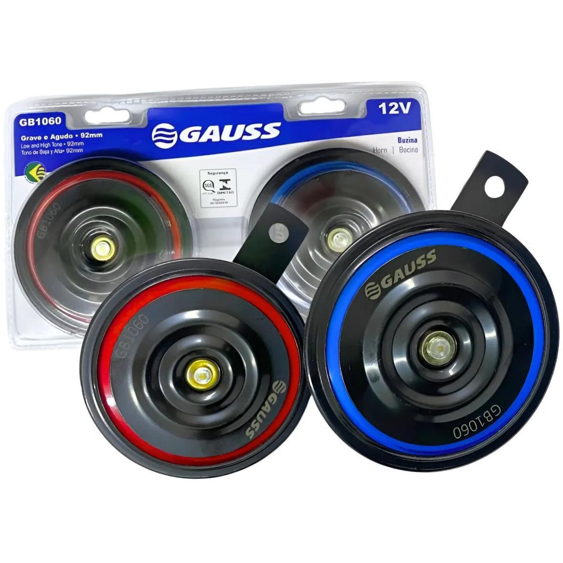 Par de Buzinas Paquerinha 12V - Gauss - GB1060 - (2)