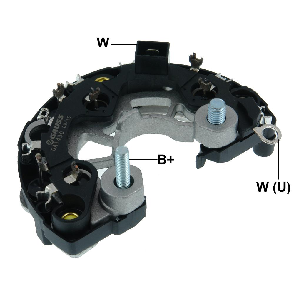 Retificador do Alternador - Gauss - GA1430 - (1)