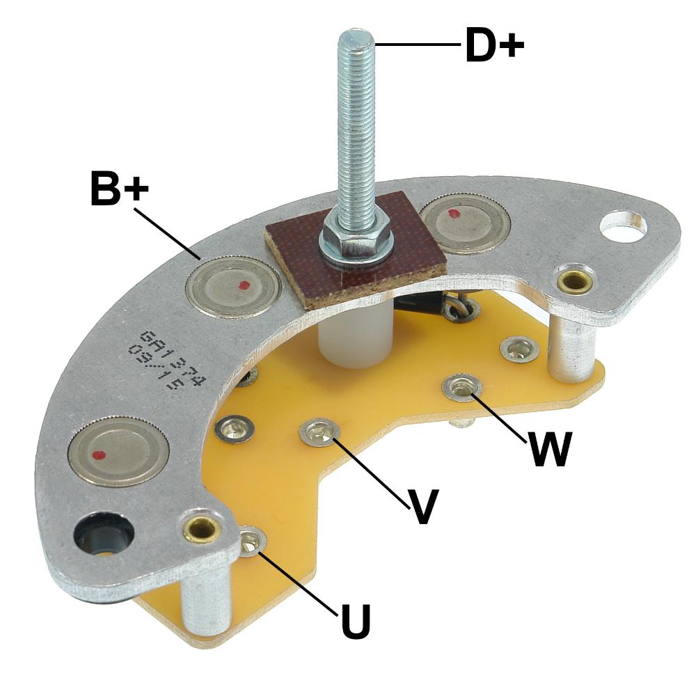 Retificador do Alternador - Gauss - GA1374 - (1)