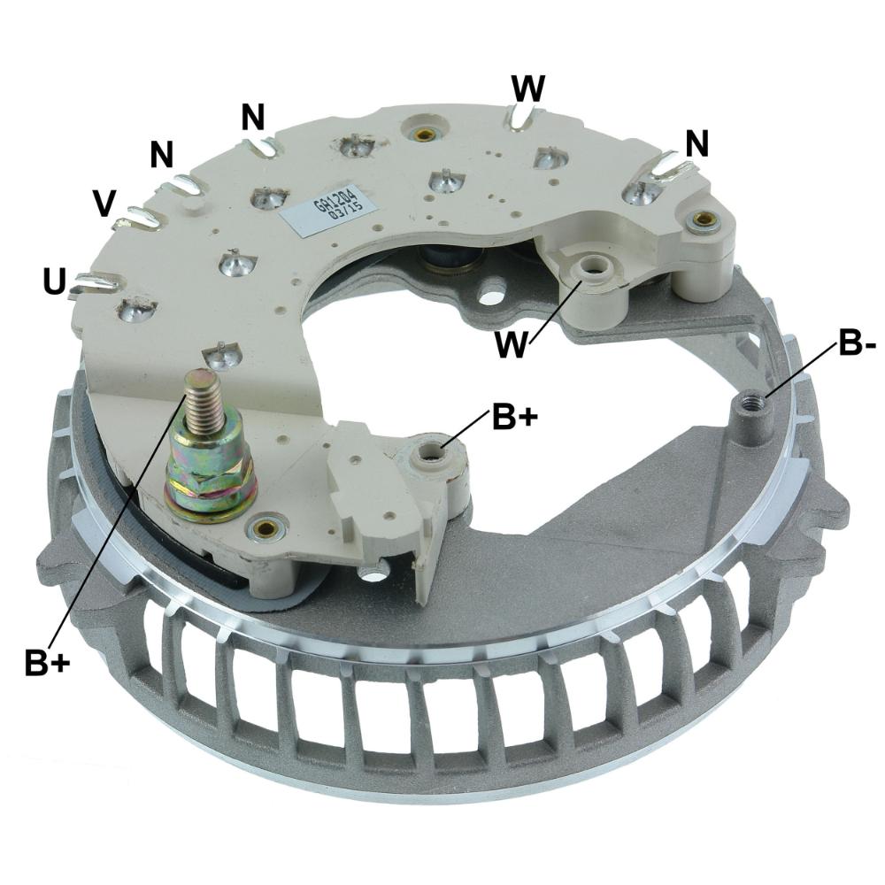 Retificador do Alternador - Gauss - GA1204 - (1)