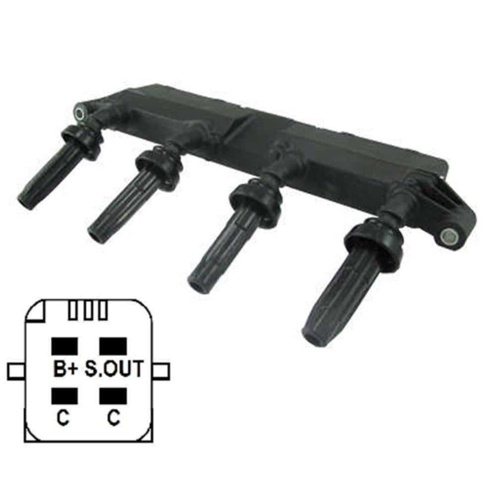 Bobina de Ignição - Gauss - GC4094 - (1)