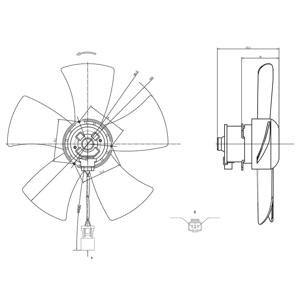 Eletroventilador - Gauss - GE1042 - (3)