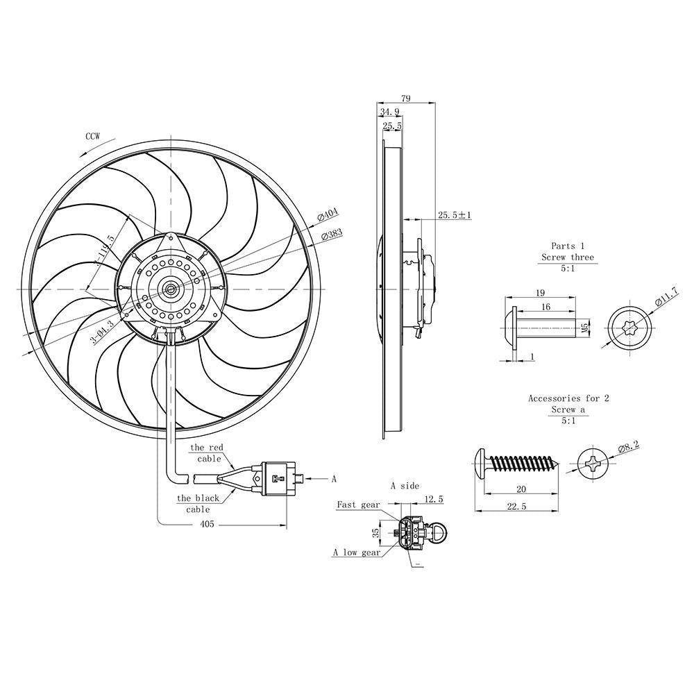 Eletroventilador - Gauss - GE1034 - (5)