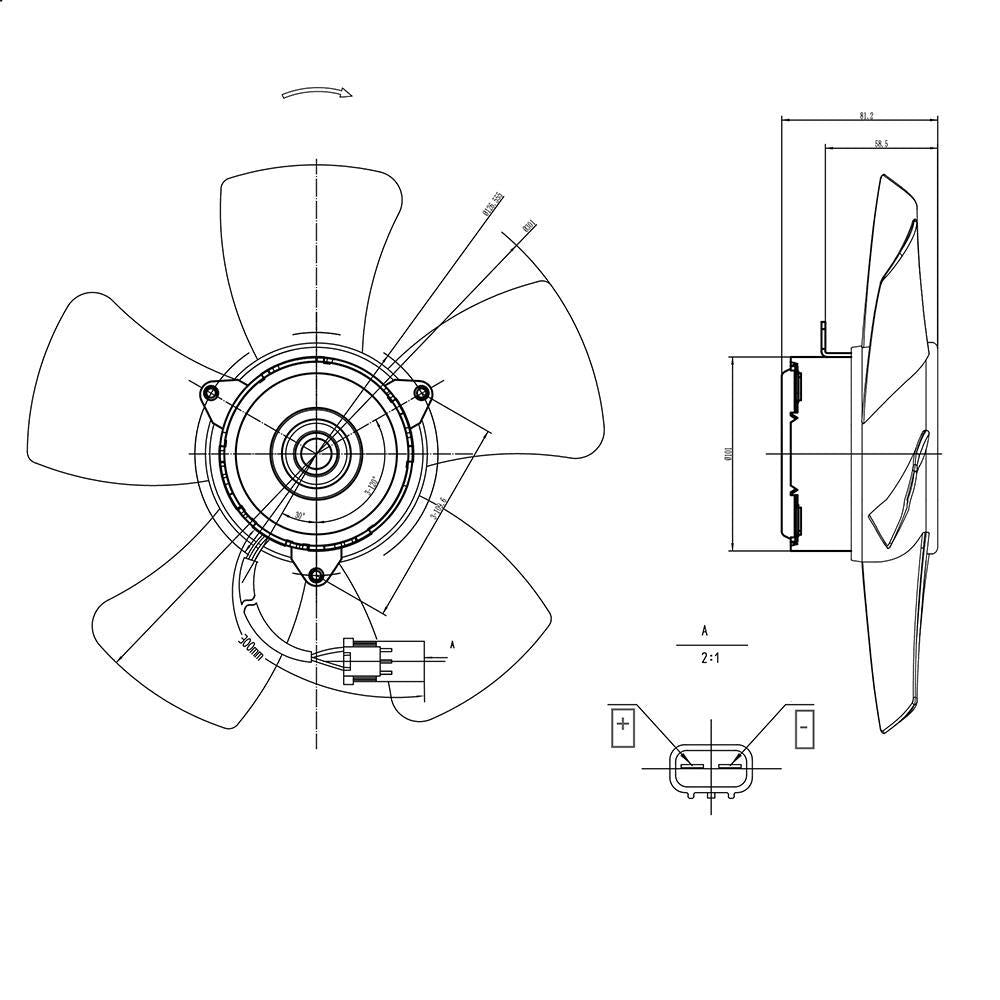 Eletroventilador - Gauss - GE1037 - (2)