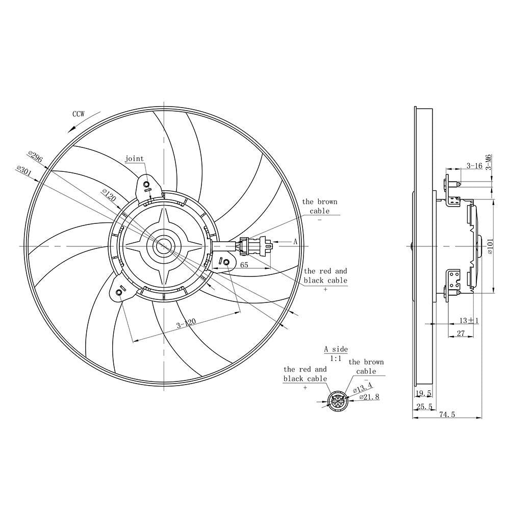 Eletroventilador - Gauss - GE1050 - (2)