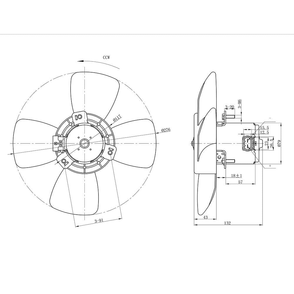 Eletroventilador - Gauss - GE1013 - (3)