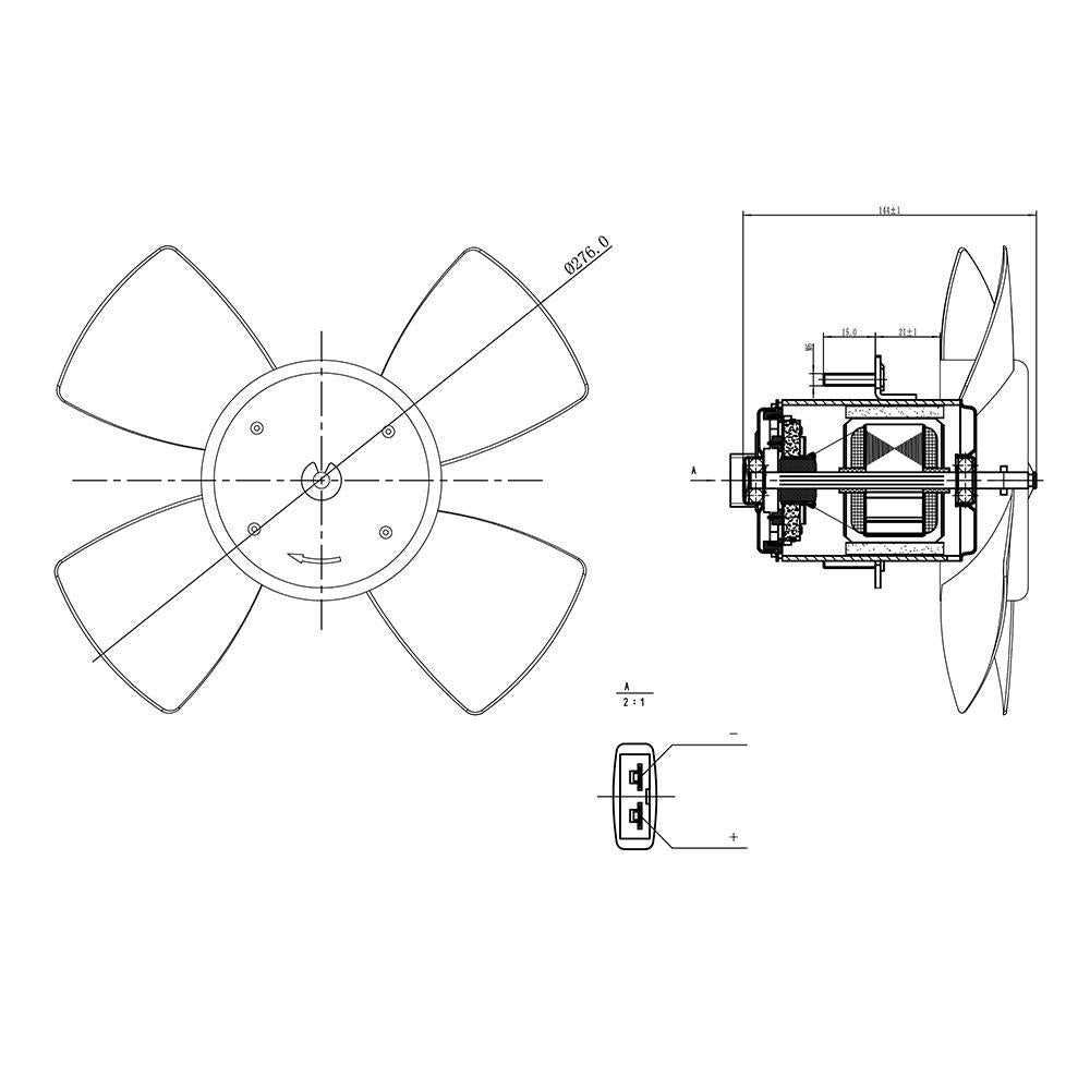 Eletroventilador - Gauss - GE1040 - (2)