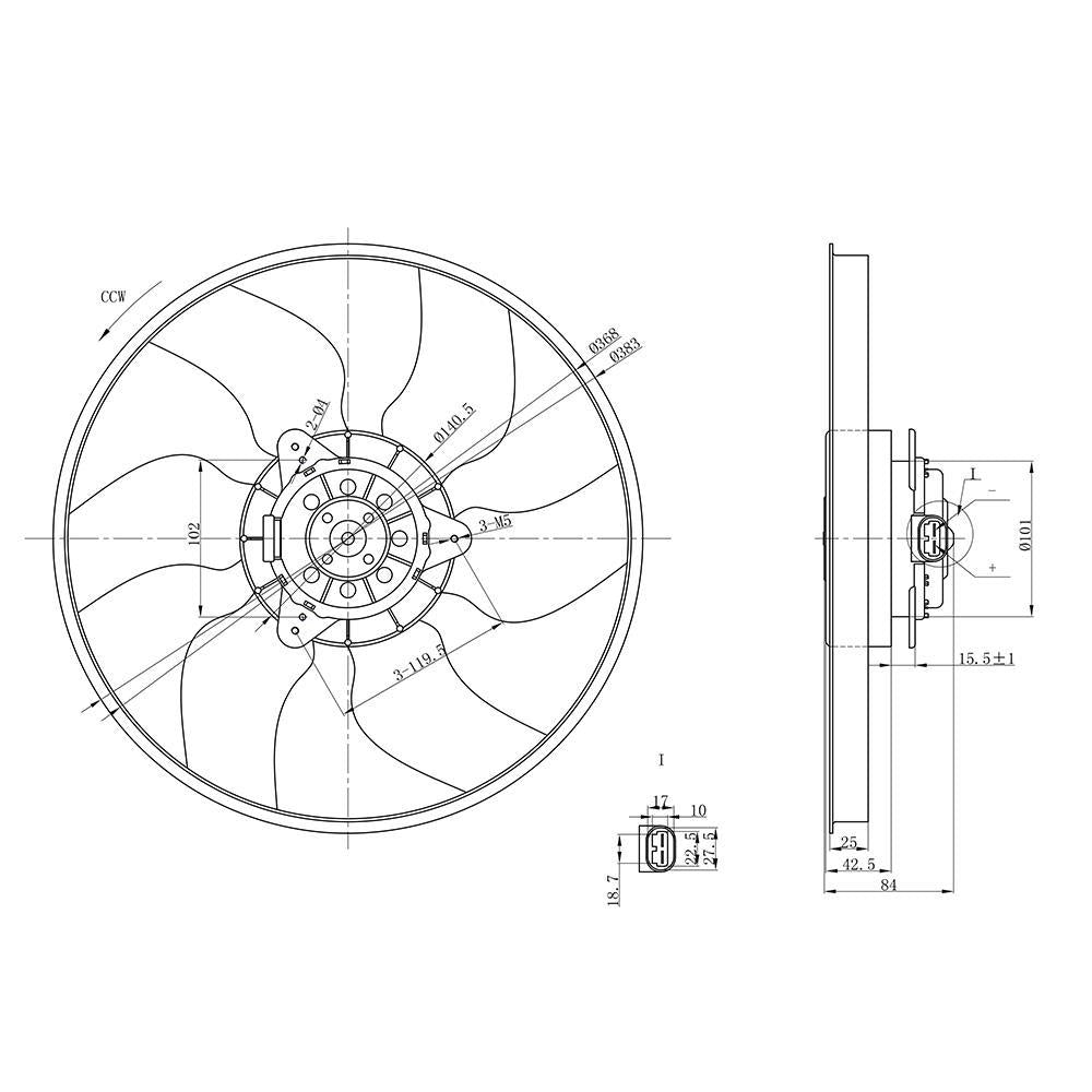 Eletroventilador - Gauss - GE1008 - (4)