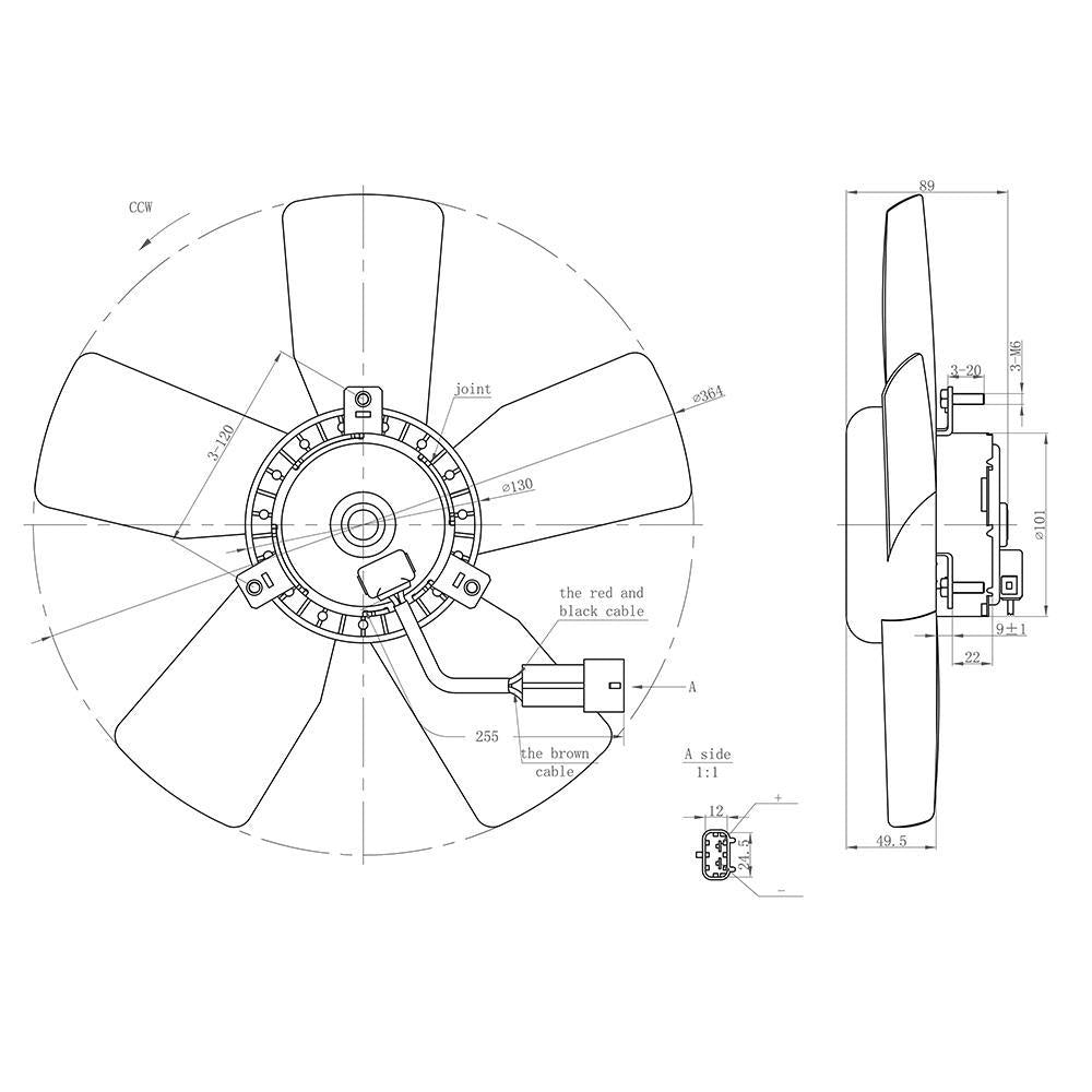 Eletroventilador - Gauss - GE1059 - (3)
