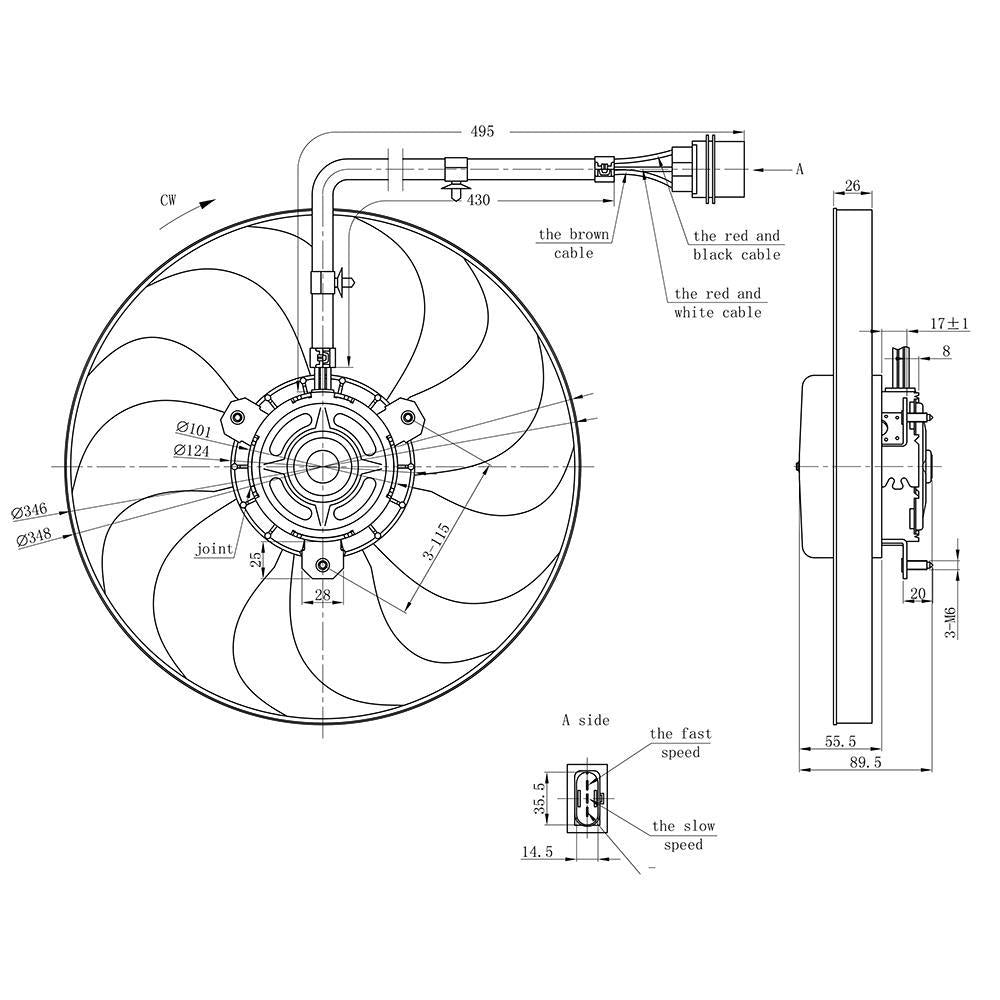 Eletroventilador - Gauss - GE1029 - (3)