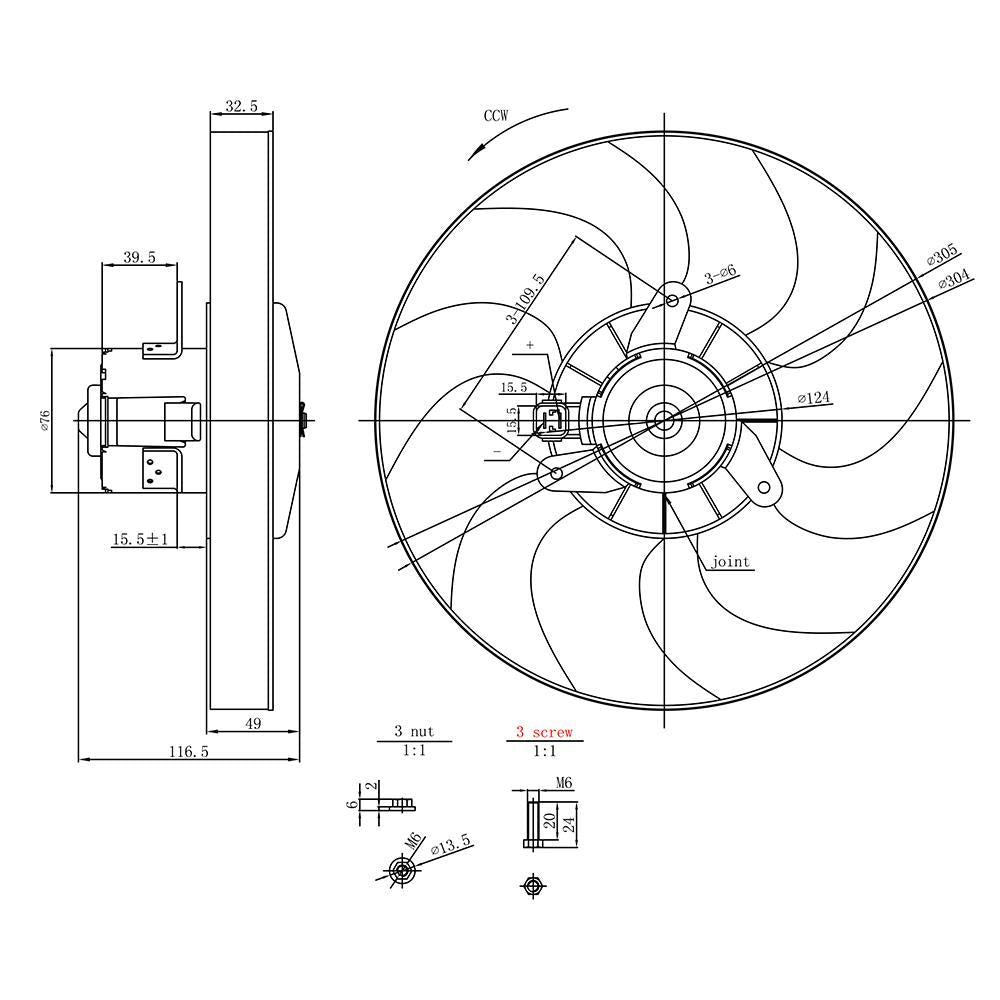 Eletroventilador - Gauss - GE1054 - (2)