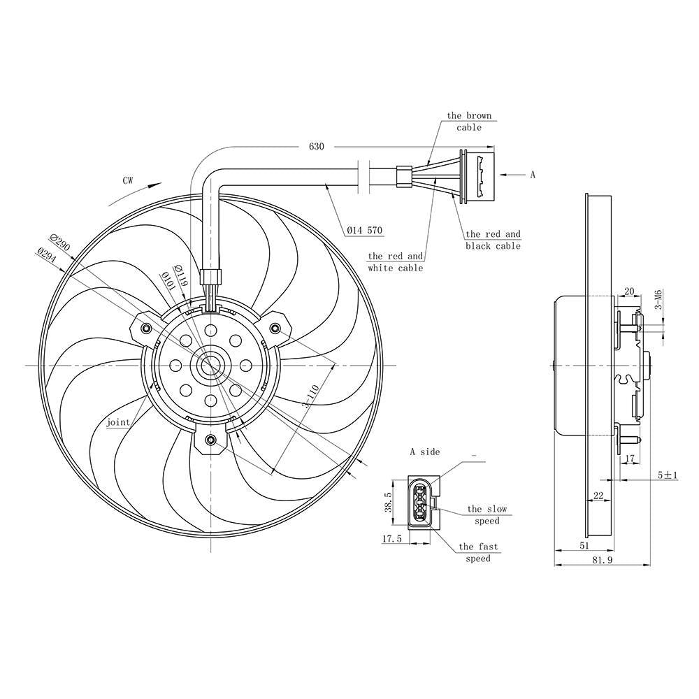 Eletroventilador - Gauss - GE1030 - (2)