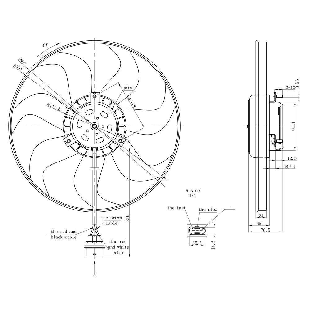 Eletroventilador - Gauss - GE1067 - (2)