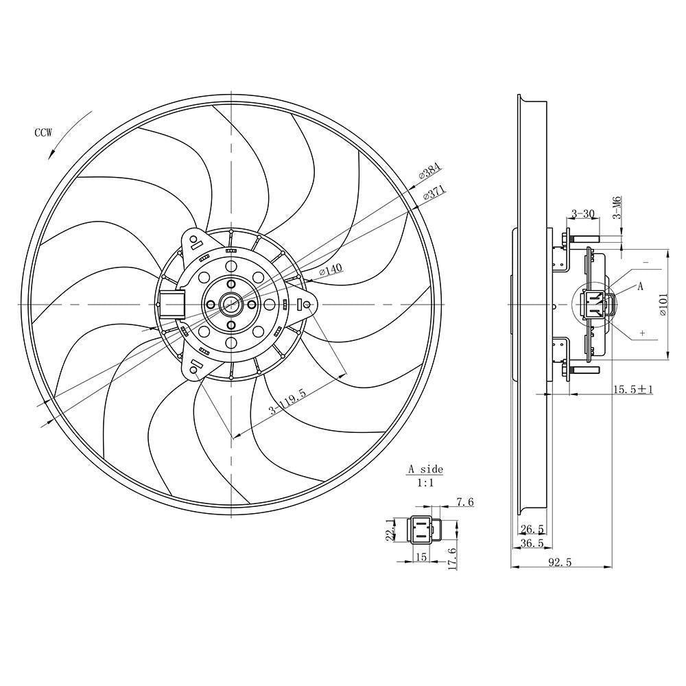 Eletroventilador - Gauss - GE1070 - (2)