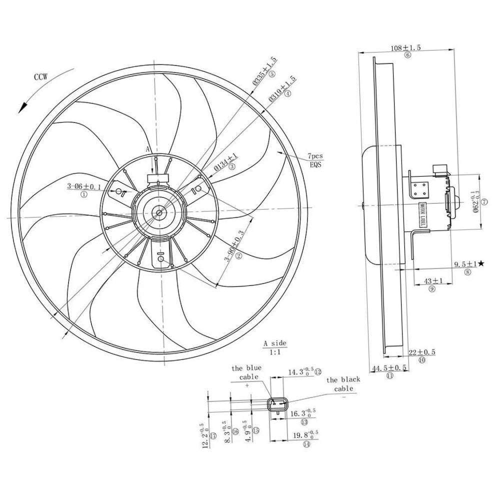 Eletroventilador - Gauss - GE1025 - (3)