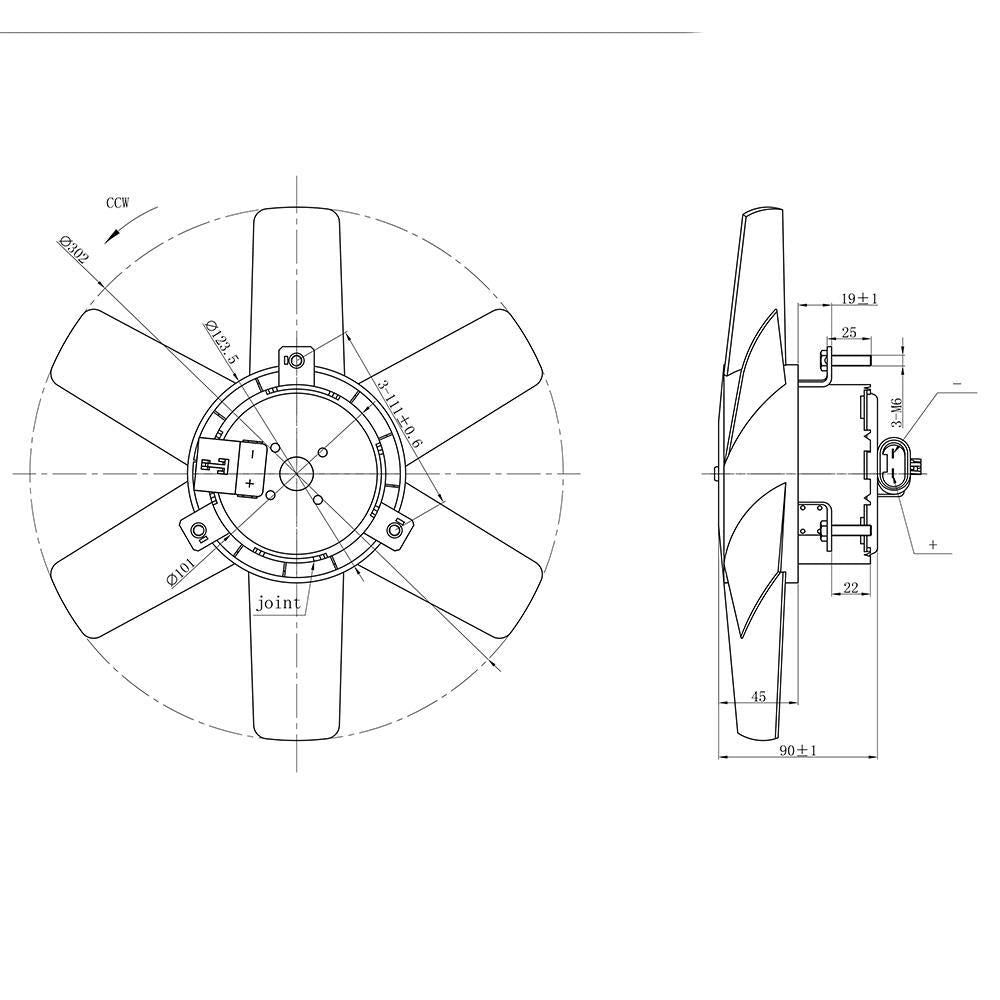 Eletroventilador - Gauss - GE1021 - (2)