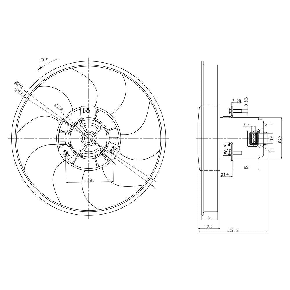 Eletroventilador - Gauss - GE1036 - (2)