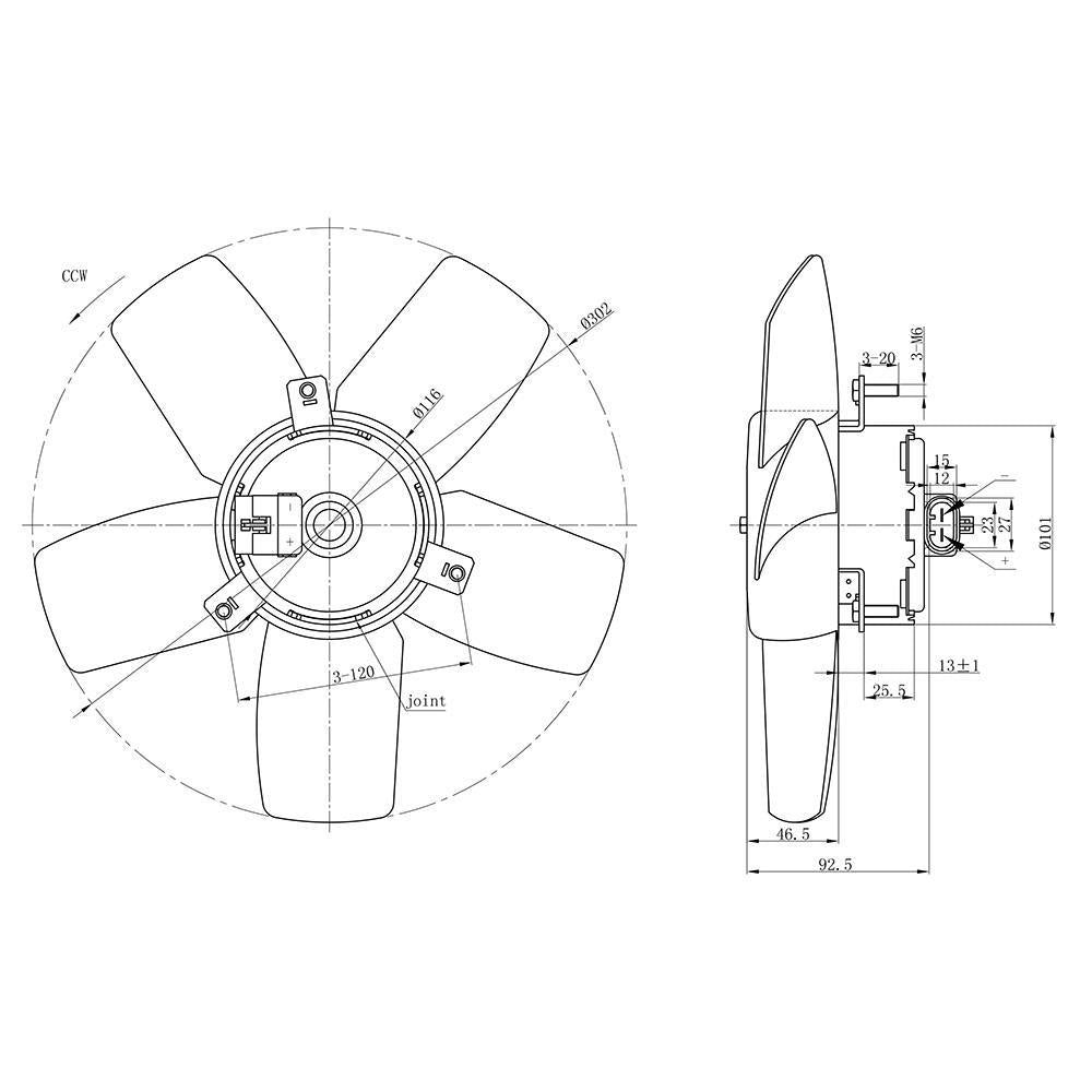 Eletroventilador - Gauss - GE1019 - (2)