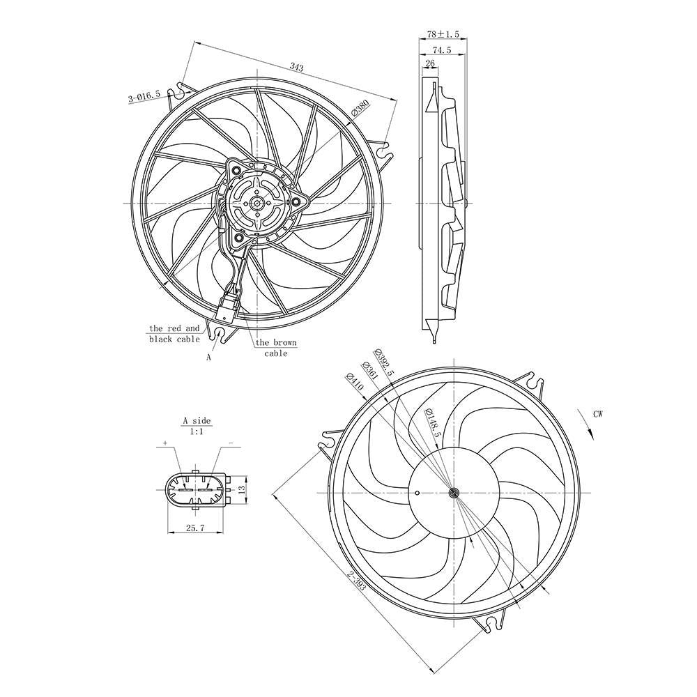 Eletroventilador - Gauss - GE1007 - (3)