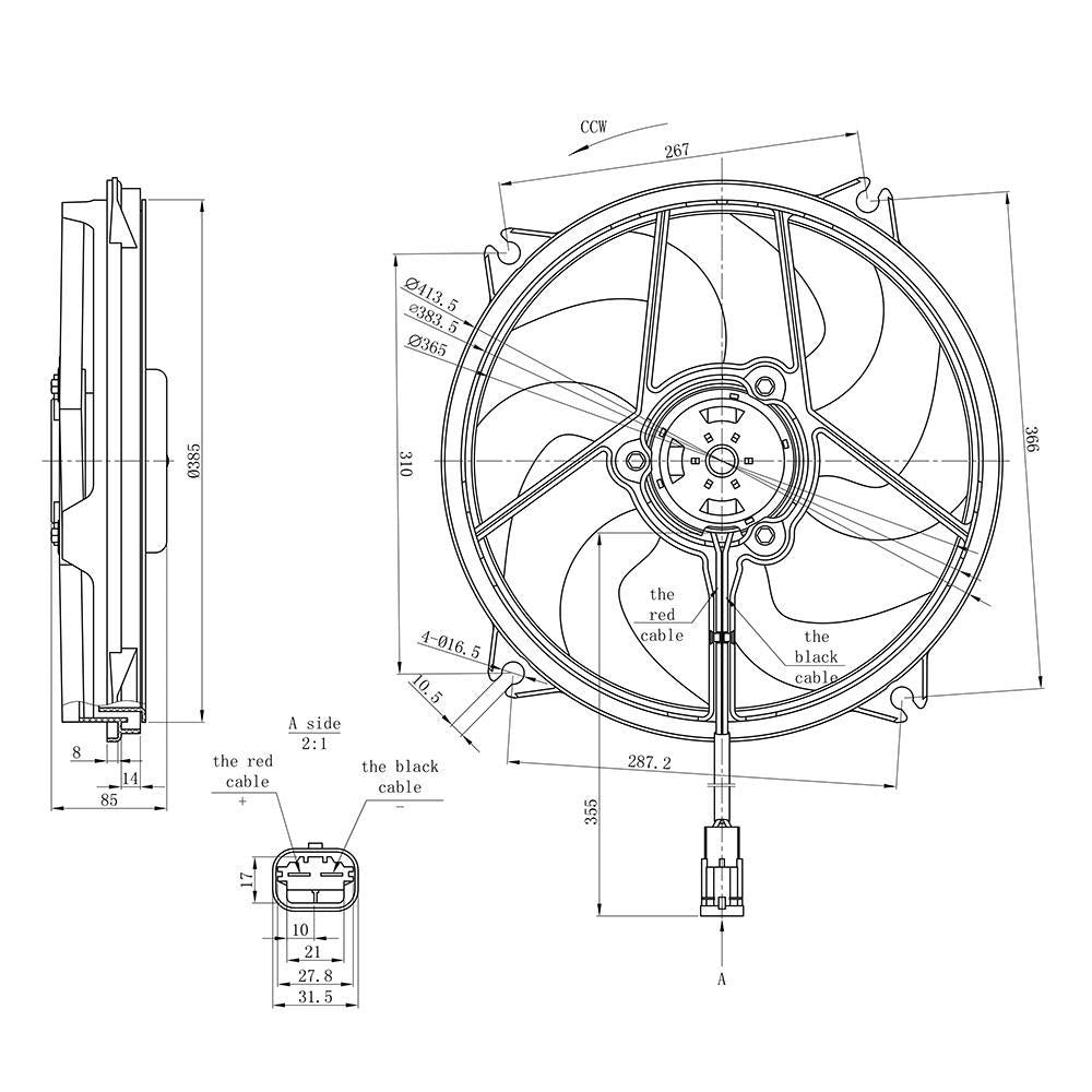 Eletroventilador - Gauss - GE1014 - (2)