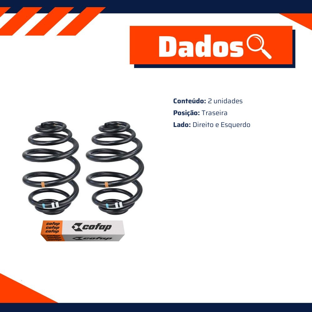 2 Mola Suspensão Traseira Chevrolet Vectra - Cofap - MC.ECHE54 - (3)