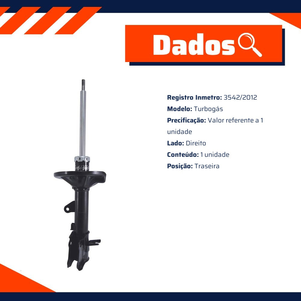 Amortecedor Traseiro Direito da Suspensão para KIA Cerato - Cofap - GP35934M - (3)