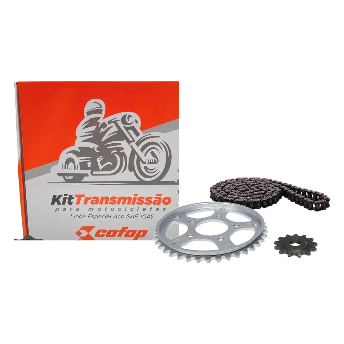 Kit Relação 41D 13D 104 Elos para Cbx 200 Strada - Cofap - TMC410006 - (1)