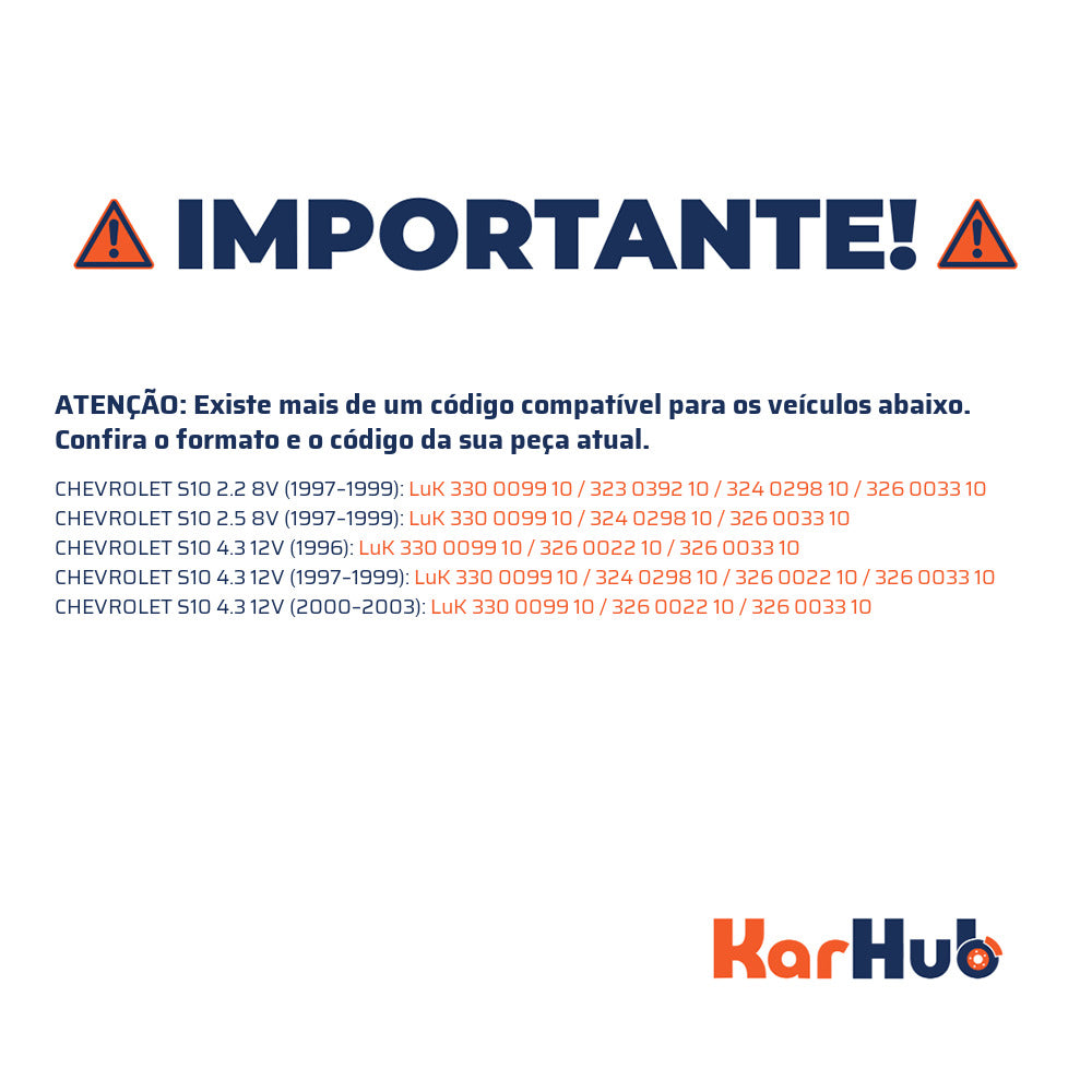 Disco de Embreagem - Diâmetro de 300Mm - 10 Estrias - Simples - LuK - 330 0099 10 - (3)