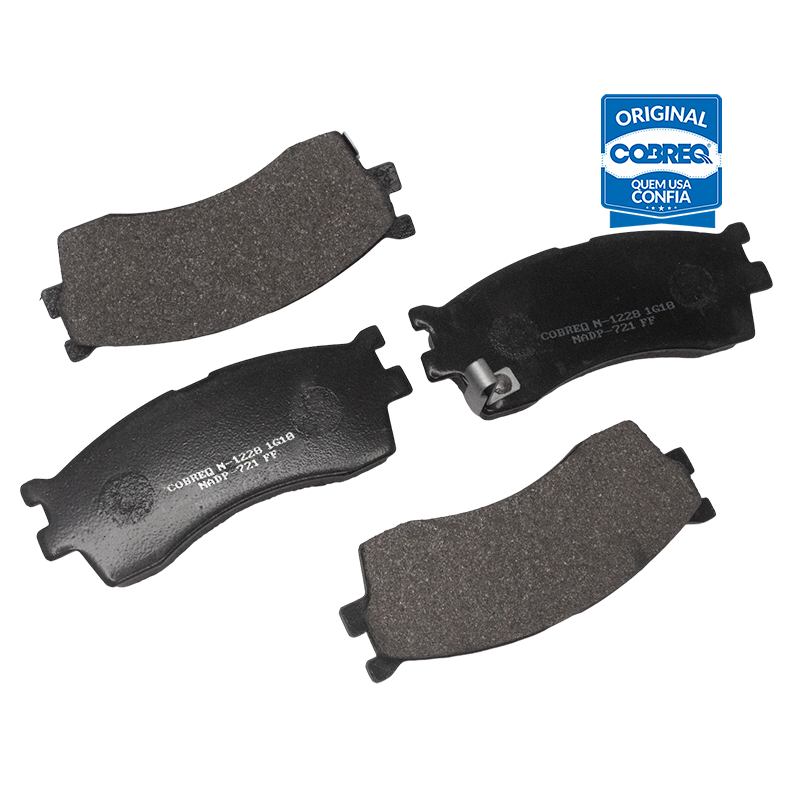 Pastilha de Freio Dianteira para KIA Clarus - Cobreq - N-1228 - (4)