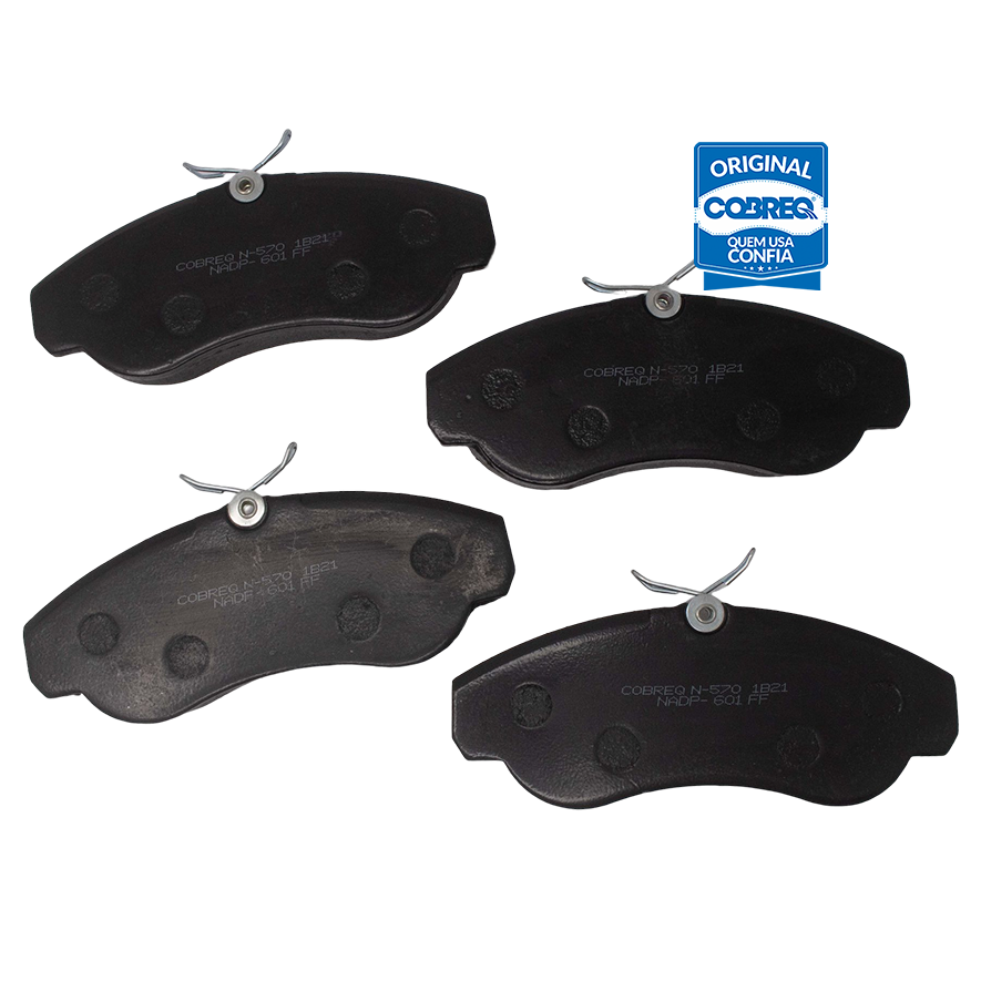Pastilha de Freio Dianteira para Fiat Ducato - Cobreq - N-570 - (2)