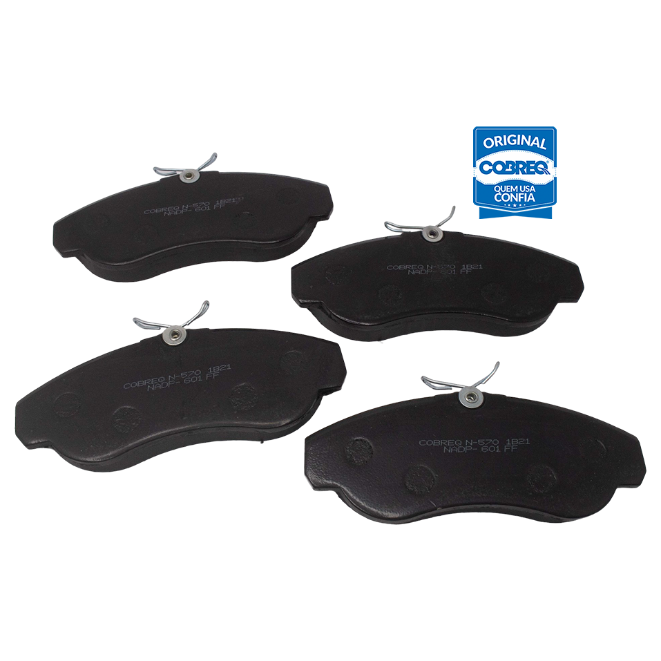 Pastilha de Freio Dianteira para Fiat Ducato - Cobreq - N-570 - (3)